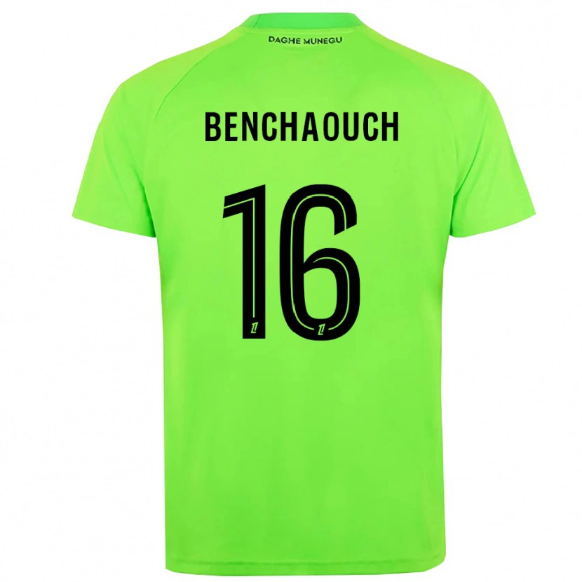 Danxen Kinder Yanis Benchaouch #16 Trikot Grün Schwarz Torwarttrikot 2025/26 Österreich