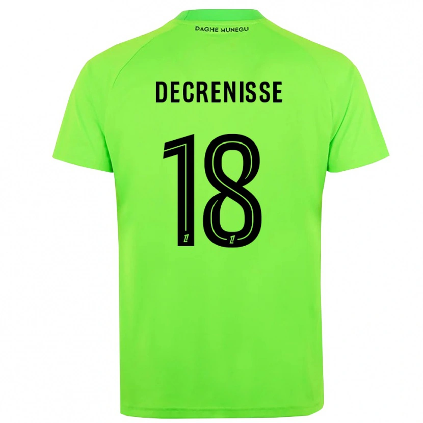 Danxen Kinder Axel Decrenisse #18 Trikot Grün Schwarz Torwarttrikot 2025/26 Österreich