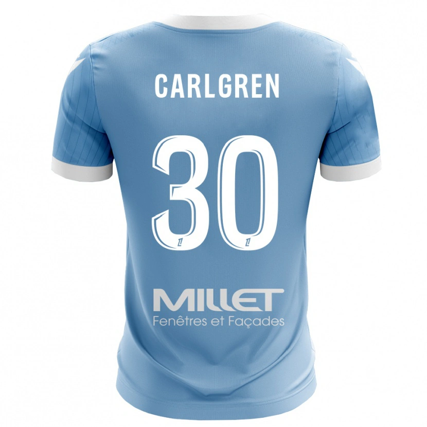 Danxen Kinder Patrik Carlgren #30 Trikot Hellhimmelblau Torwarttrikot 2025/26 Österreich