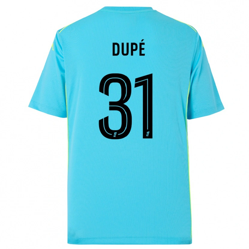 Danxen Kinder Maxime Dupé #31 Trikot Himmelblau Schwarz Torwarttrikot 2025/26 Österreich