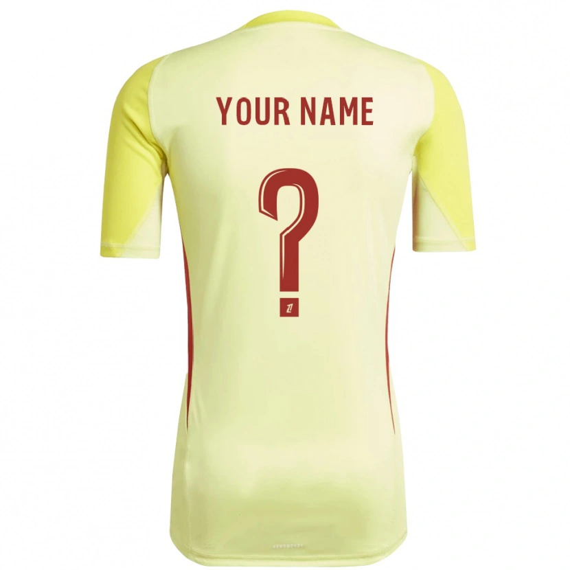 Danxen Kinder RC Strasbourg Trikot Hellgelb Rot Torwarttrikot 2025/26 Österreich