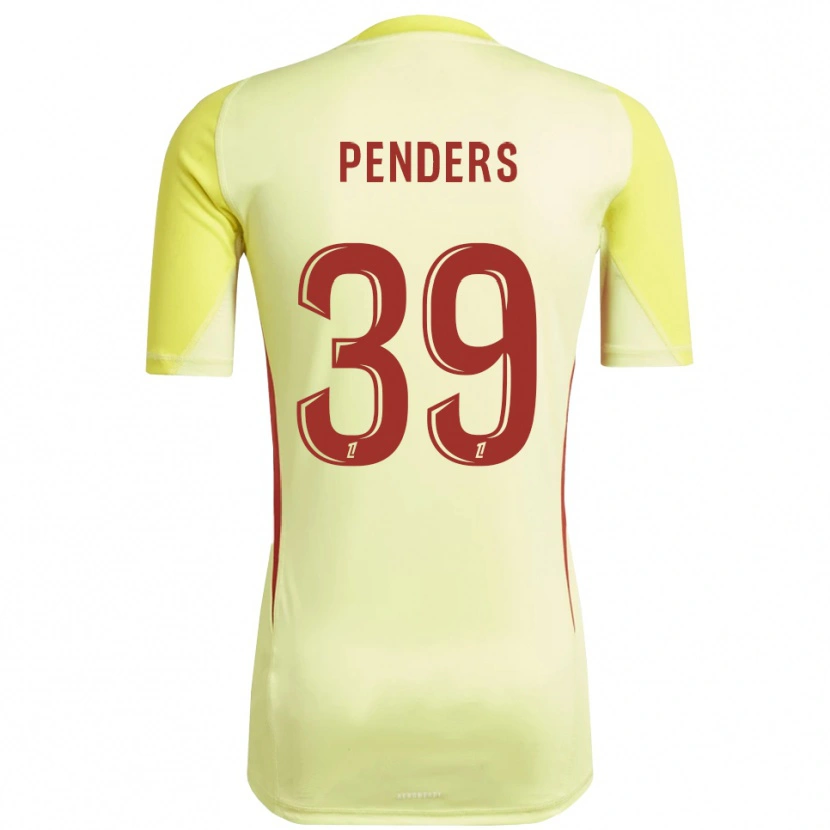 Danxen Kinder Mike Penders #39 Trikot Hellgelb Rot Torwarttrikot 2025/26 Österreich