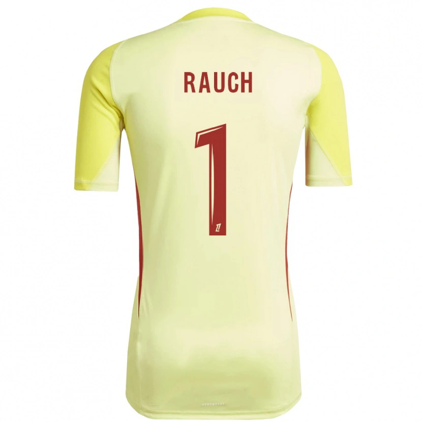 Danxen Kinder Hugo Rauch #1 Trikot Hellgelb Rot Torwarttrikot 2025/26 Österreich