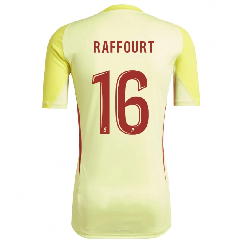 Danxen Kinder Timéo Raffourt #16 Trikot Hellgelb Rot Torwarttrikot 2025/26 Österreich