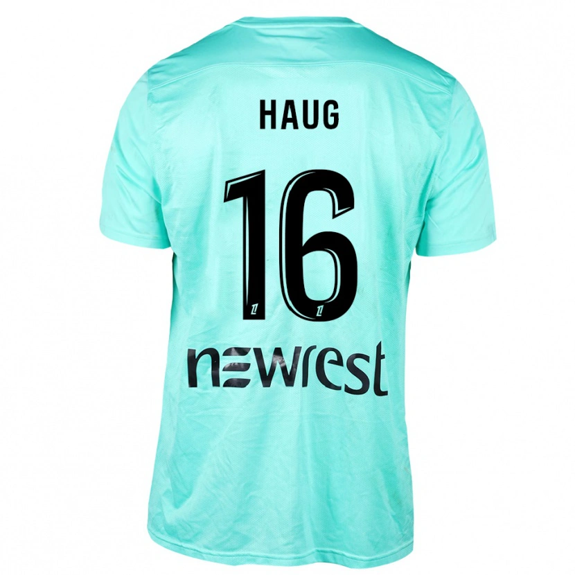 Danxen Kinder Kjetil Haug #16 Trikot Aqua Schwarz Torwarttrikot 2025/26 Österreich