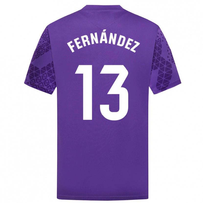 Danxen Kinder Andrés Fernández #13 Trikot Violett Weiß Torwarttrikot 2025/26 Österreich