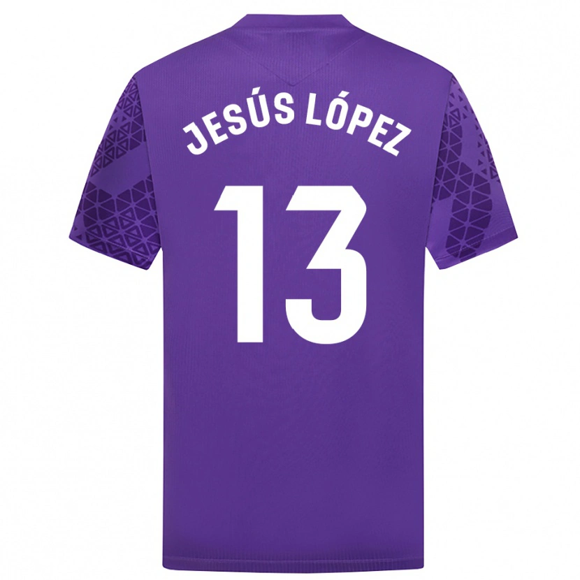 Danxen Kinder Jesús López #13 Trikot Violett Weiß Torwarttrikot 2025/26 Österreich
