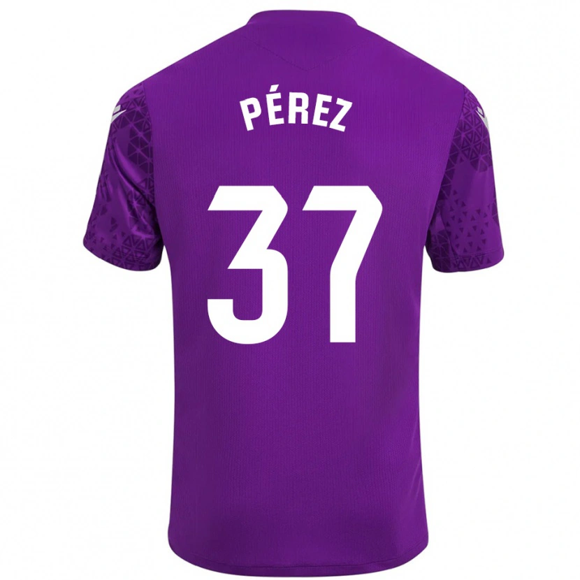 Danxen Kinder David Pérez #37 Trikot Dunkelviolett Weiß Torwarttrikot 2025/26 Österreich