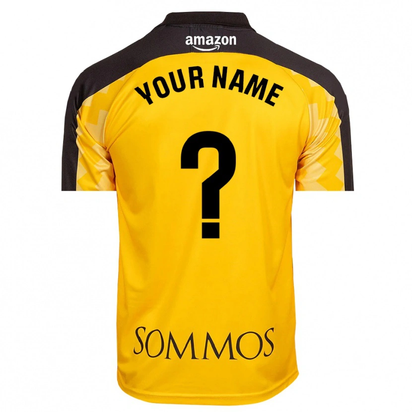 Danxen Kinder SD Huesca Trikot Gelb Schwarz Torwarttrikot 2025/26 Österreich
