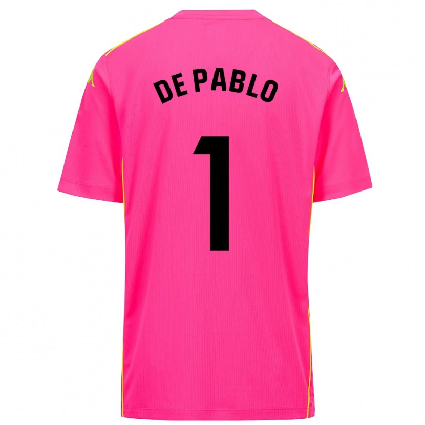 Danxen Kinder Álvaro de Pablo #1 Trikot Tiefpink Schwarz Torwarttrikot 2025/26 Österreich