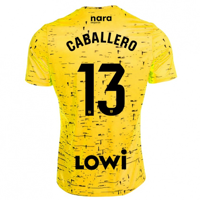 Danxen Kinder Hugo Caballero #13 Trikot Gelb Schwarz Torwarttrikot 2025/26 Österreich