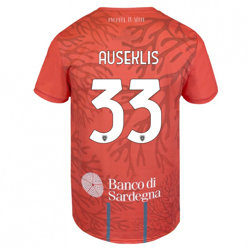 Danxen Kinder Henrijs Auseklis #33 Trikot Orange Rot Weiß Torwarttrikot 2025/26 Österreich