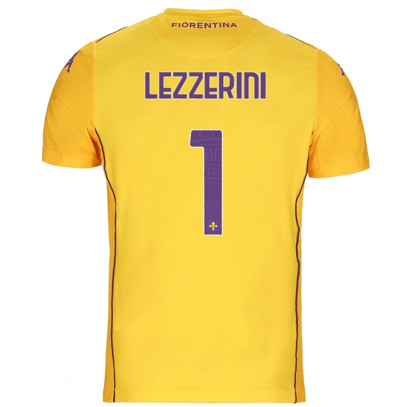 Danxen Kinder Luca Lezzerini #1 Trikot Orange Gelb Lila Torwarttrikot 2025/26 Österreich