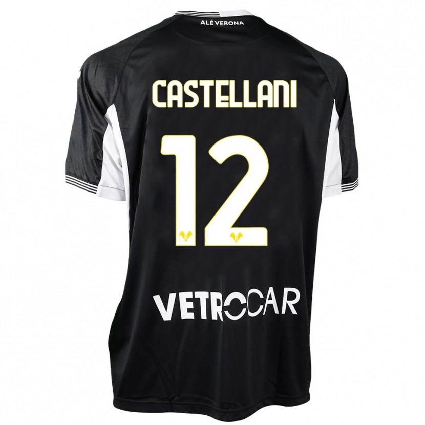 Danxen Kinder Zeno Castellani #12 Trikot Schwarz Weiß Torwarttrikot 2025/26 Österreich