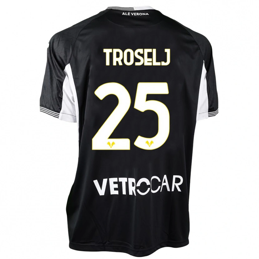 Danxen Kinder Ethan Troselj #25 Trikot Schwarz Weiß Torwarttrikot 2025/26 Österreich