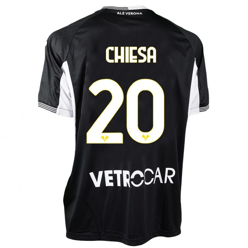 Danxen Kinder Mattia Chiesa #20 Trikot Schwarz Weiß Torwarttrikot 2025/26 Österreich