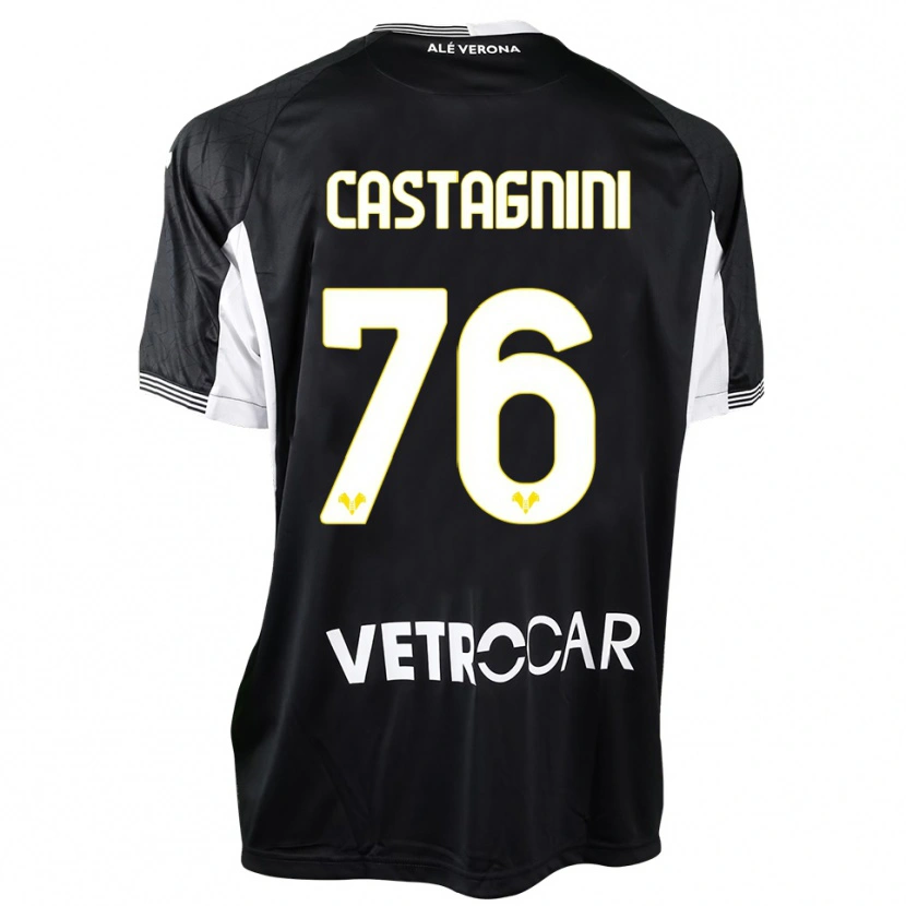 Danxen Kinder Mirko Castagnini #76 Trikot Schwarz Weiß Torwarttrikot 2025/26 Österreich