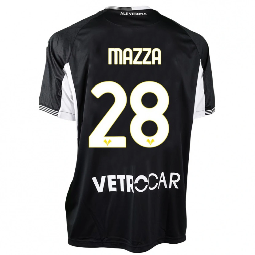 Danxen Kinder Vittoria Karol Mazza #28 Trikot Schwarz Weiß Torwarttrikot 2025/26 Österreich