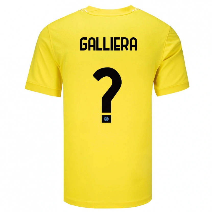 Danxen Kinder Carlo Galliera #0 Trikot Hellgelb Schwarz Torwarttrikot 2025/26 Österreich