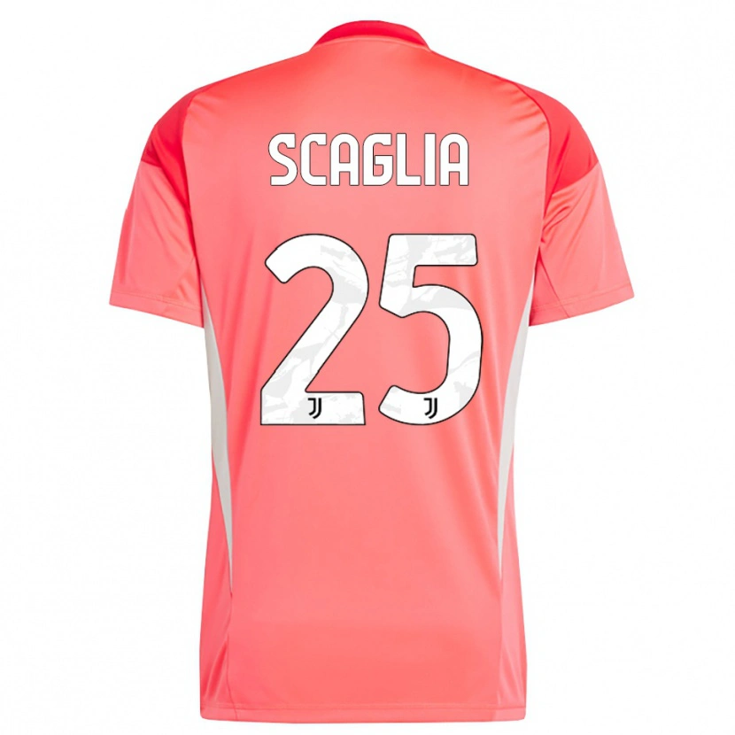 Danxen Kinder Simone Scaglia #25 Trikot Rot Orange Torwarttrikot 2025/26 Österreich