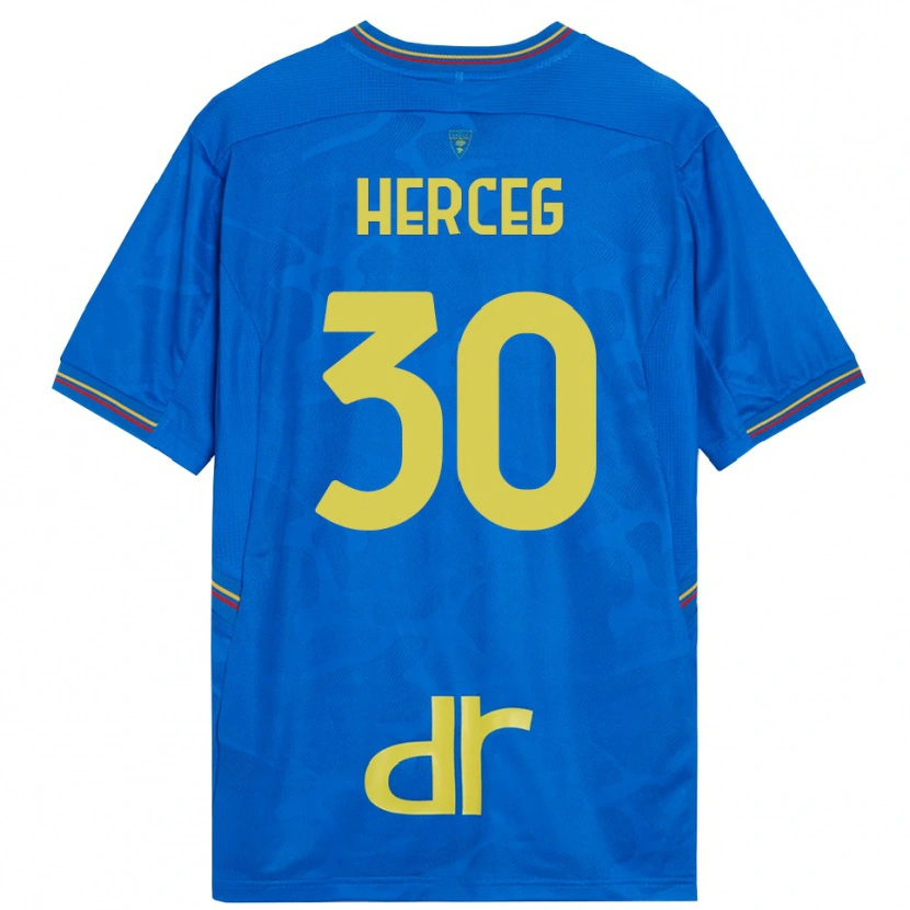Danxen Kinder Lovro Herceg #30 Trikot Königsblau Braun Torwarttrikot 2025/26 Österreich