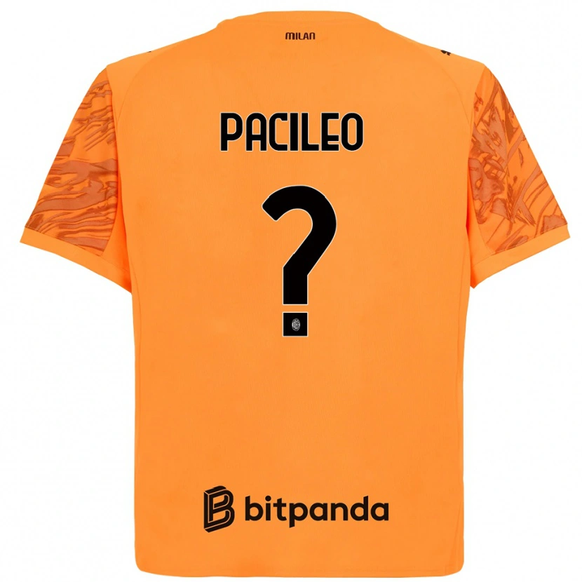 Danxen Kinder Alessandro Pacileo #0 Trikot Orange Gelb Schwarz Torwarttrikot 2025/26 Österreich