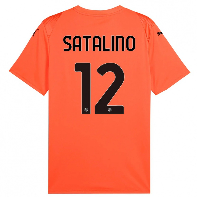 Danxen Kinder Giacomo Satalino #12 Trikot Orange Schwarz Torwarttrikot 2025/26 Österreich