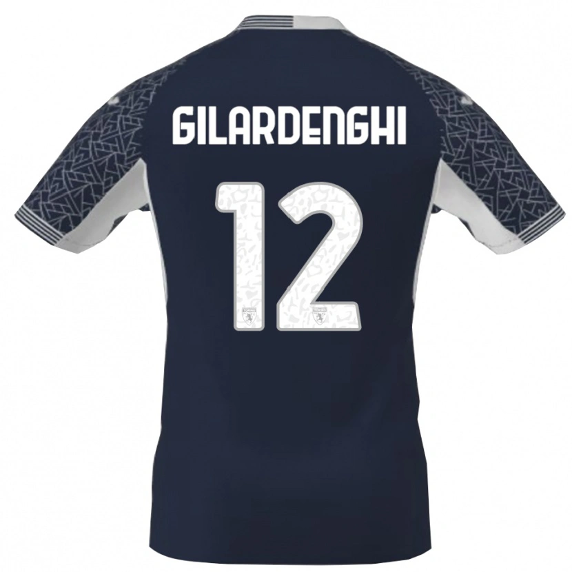 Danxen Kinder Riccardo Gilardenghi #12 Trikot Blau Schwarz Weiß Torwarttrikot 2025/26 Österreich