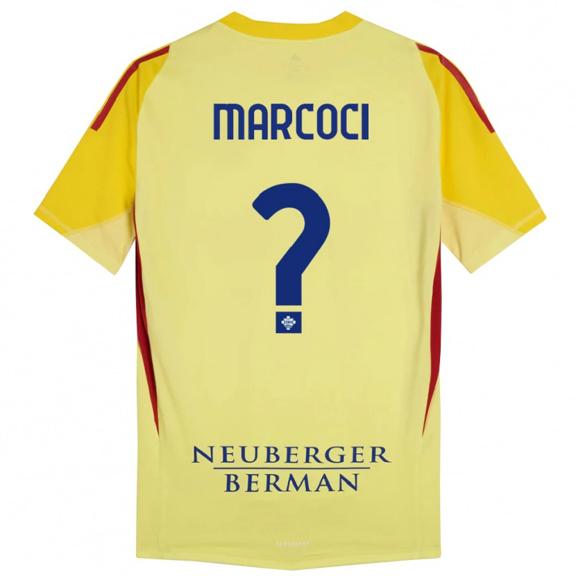Danxen Kinder Alexandru Marcoci #0 Trikot Hellgelb Schwarz Torwarttrikot 2025/26 Österreich