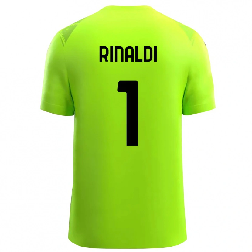 Danxen Kinder Filippo Rinaldi #1 Trikot Rasen Grün Schwarz Torwarttrikot 2025/26 Österreich
