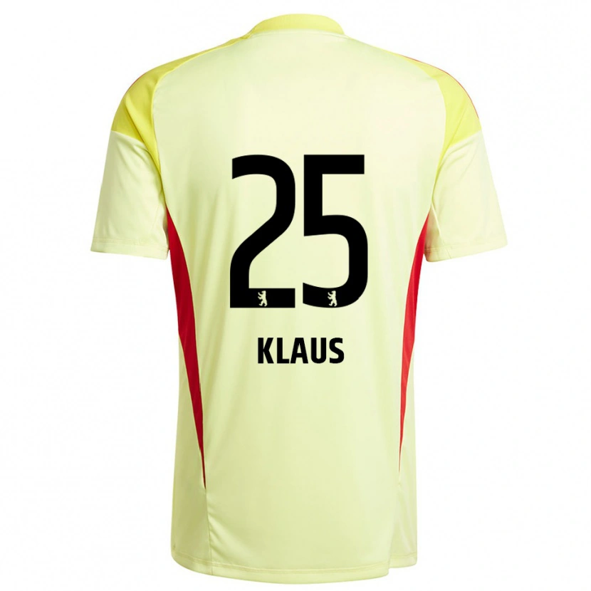 Danxen Kinder Carl Klaus #25 Trikot Hellgelb Schwarz Torwarttrikot 2025/26 Österreich