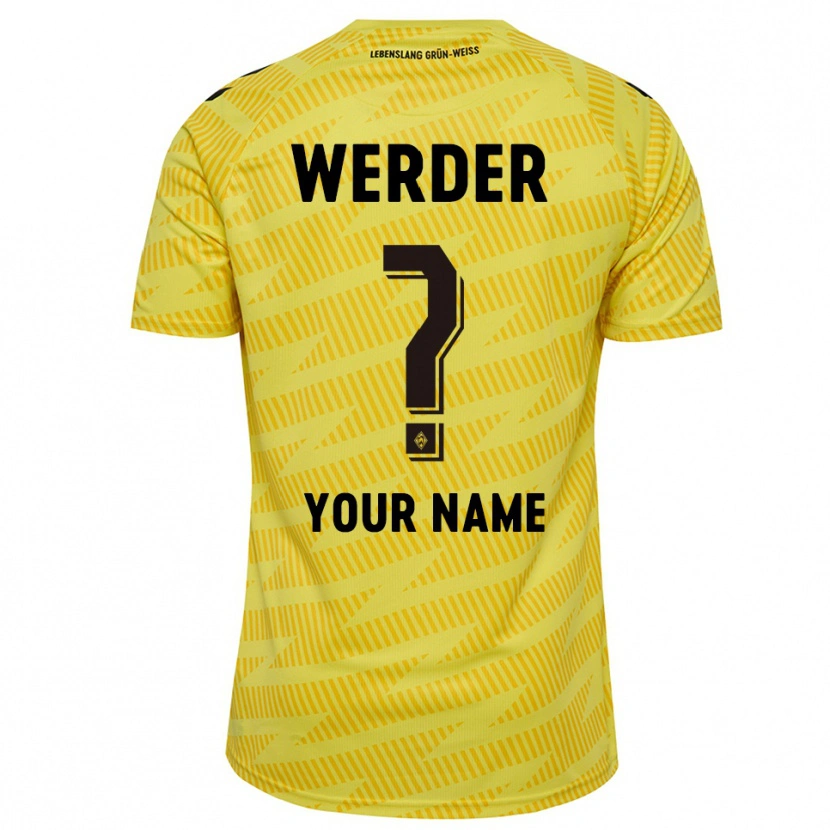 Danxen Kinder Werder Bremen Trikot Gelb Schwarz Torwarttrikot 2025/26 Österreich