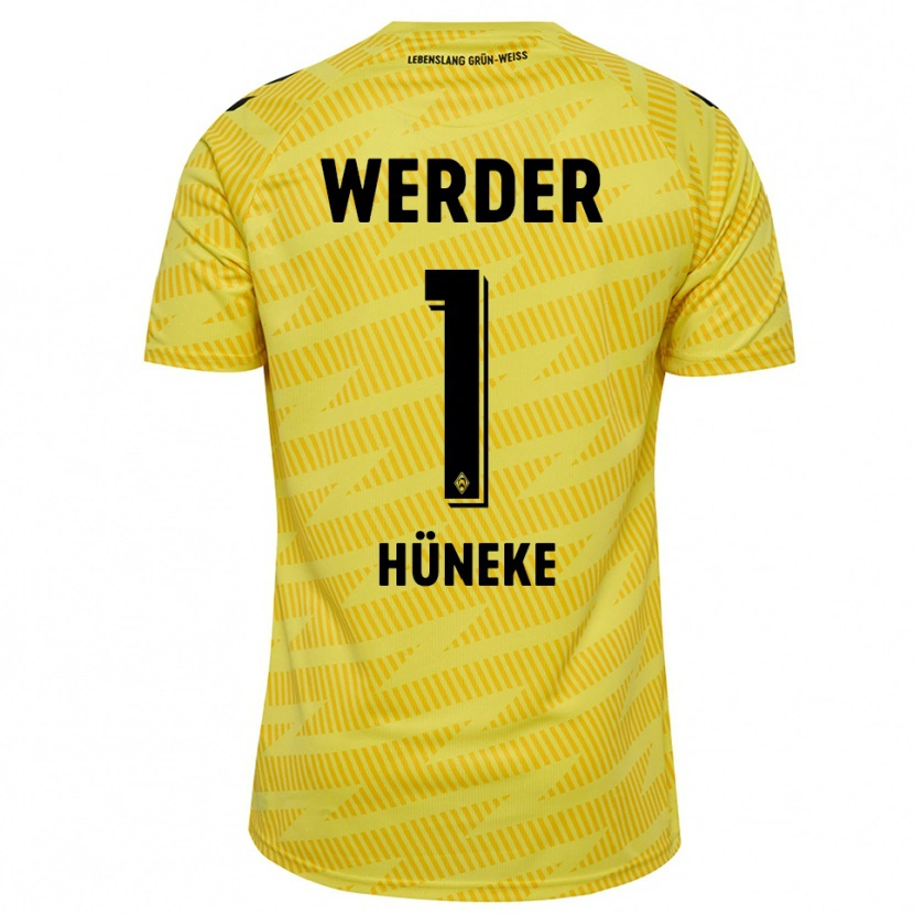 Danxen Kinder Win Hüneke #1 Trikot Gelb Schwarz Torwarttrikot 2025/26 Österreich