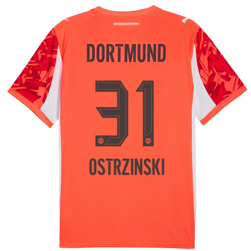 Danxen Kinder Silas Ostrzinski #31 Trikot Rot Orange Torwarttrikot 2025/26 Österreich
