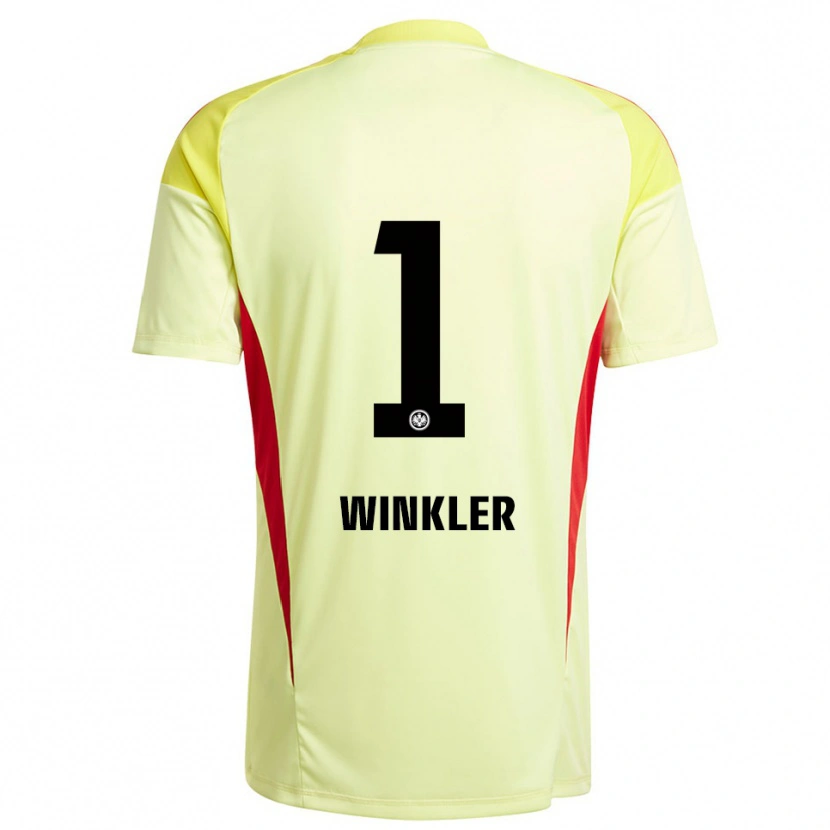 Danxen Kinder Sophia Winkler #1 Trikot Hellgelb Schwarz Torwarttrikot 2025/26 Österreich