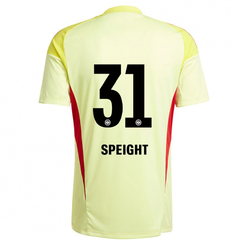Danxen Kinder Benjamin Speight #31 Trikot Hellgelb Schwarz Torwarttrikot 2025/26 Österreich