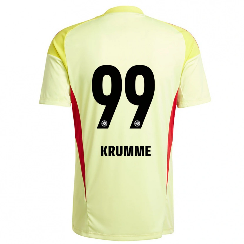 Danxen Kinder Janne Krumme #99 Trikot Hellgelb Schwarz Torwarttrikot 2025/26 Österreich