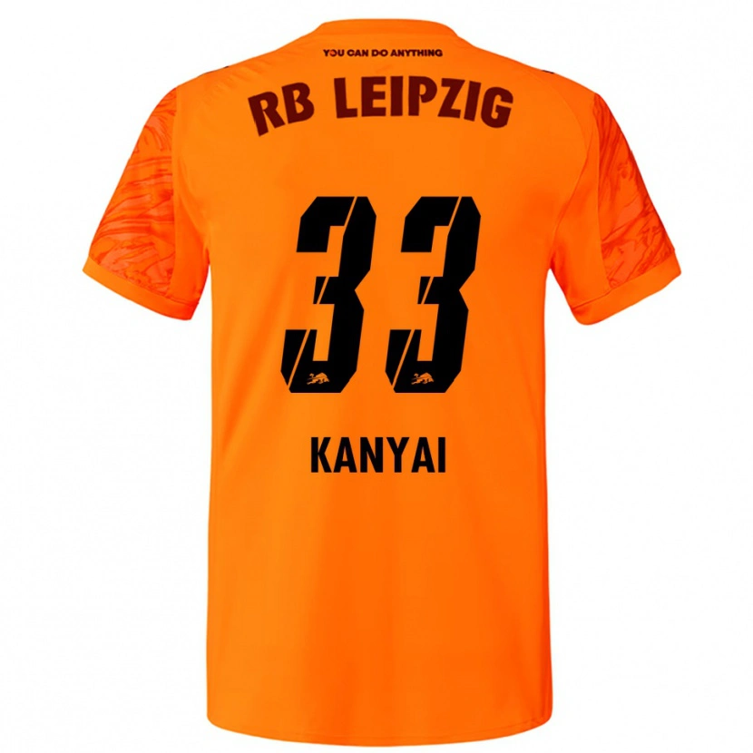 Danxen Kinder János Kányai #33 Trikot Orange Rot Torwarttrikot 2025/26 Österreich