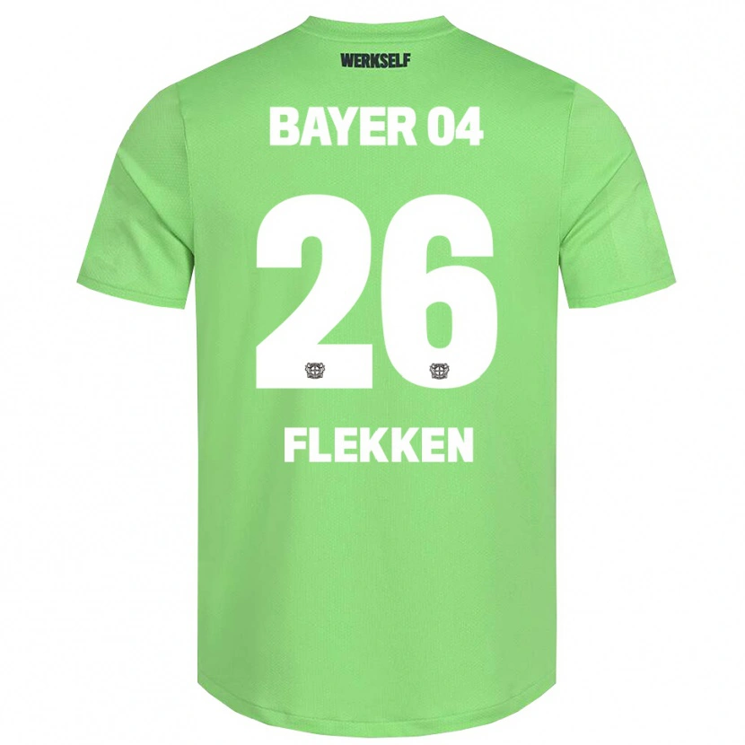 Danxen Kinder Mark Flekken #26 Trikot Hellgrün Weiß Torwarttrikot 2025/26 Österreich
