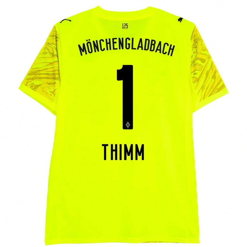 Danxen Kinder Joshua Thimm #1 Trikot Gelb Schwarz Torwarttrikot 2025/26 Österreich
