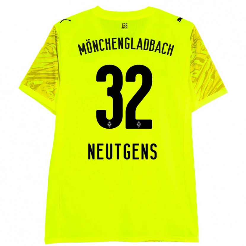 Danxen Kinder Maximilian Neutgens #32 Trikot Gelb Schwarz Torwarttrikot 2025/26 Österreich