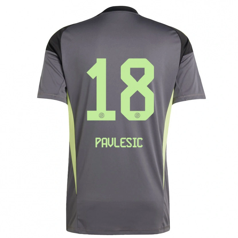 Danxen Kinder Anthony Pavlesic #18 Trikot Schwarz Grün Gelb Torwarttrikot 2025/26 Österreich