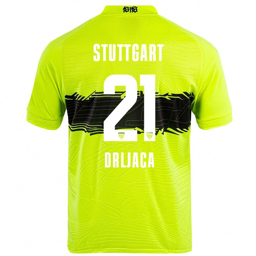 Danxen Kinder Stefan Drljaca #21 Trikot Grün Gelb Schwarz Torwarttrikot 2025/26 Österreich