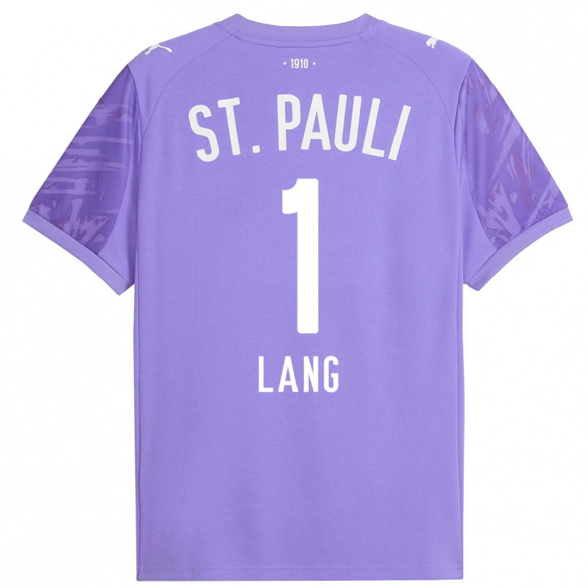 Danxen Kinder Christoph Lang #1 Trikot Mittel Lila Schwarz Torwarttrikot 2025/26 Österreich