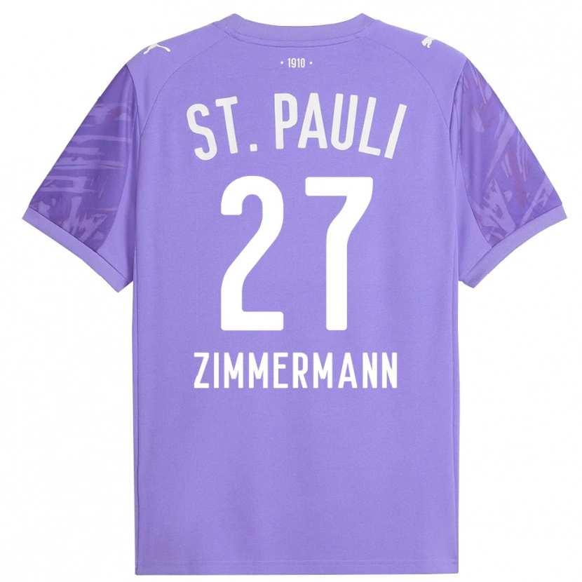 Danxen Kinder Tara Zimmermann #27 Trikot Mittel Lila Schwarz Torwarttrikot 2025/26 Österreich