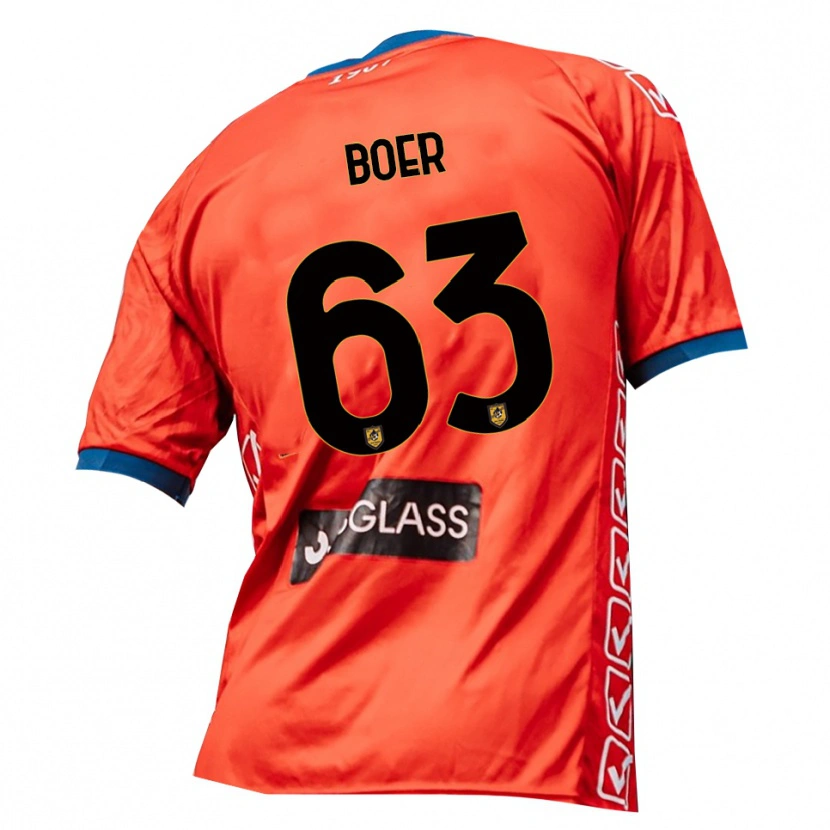 Danxen Kinder Pietro Boer #63 Trikot Rot Orange Torwarttrikot 2025/26 Österreich