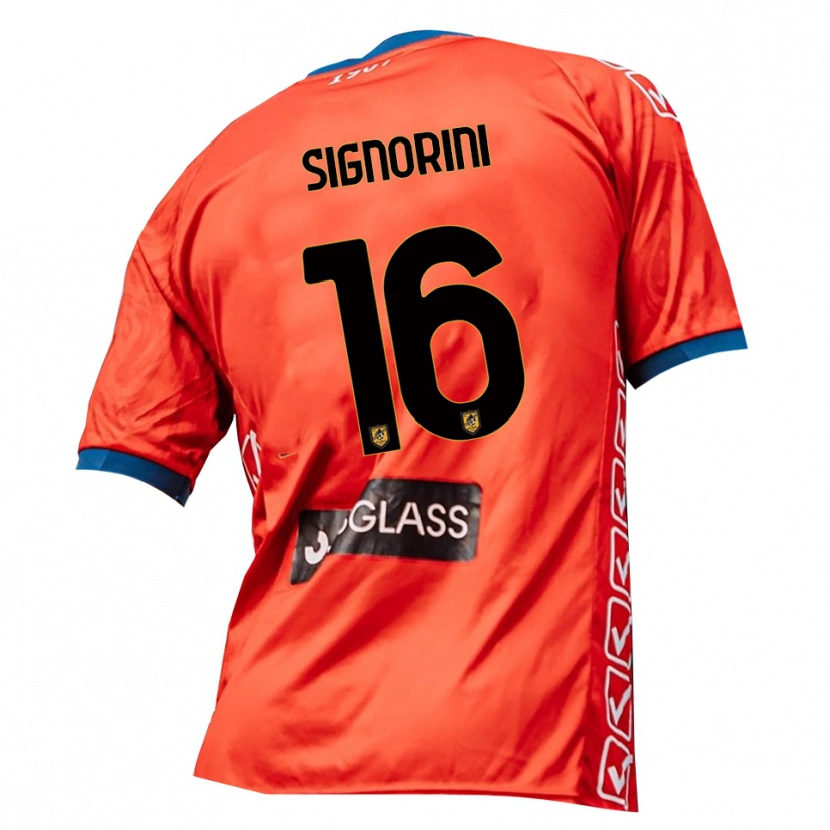 Danxen Kinder Alessandro Signorini #16 Trikot Rot Orange Torwarttrikot 2025/26 Österreich