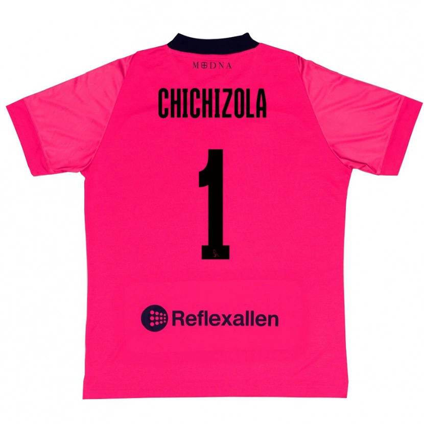 Danxen Kinder Leandro Chichizola #1 Trikot Tiefrosa Schwarz Torwarttrikot 2025/26 Österreich