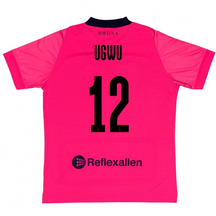Danxen Kinder Ferdinand Ugwu #12 Trikot Tiefrosa Schwarz Torwarttrikot 2025/26 Österreich