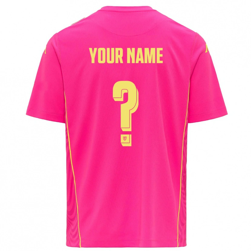 Danxen Kinder Spezia Calcio Trikot Tiefes Pink Gelb Torwarttrikot 2025/26 Österreich